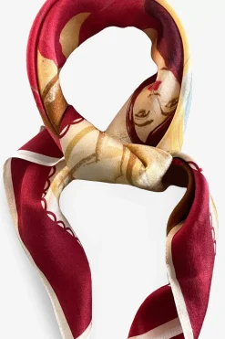 Adax Scarf Honey Bordeaux