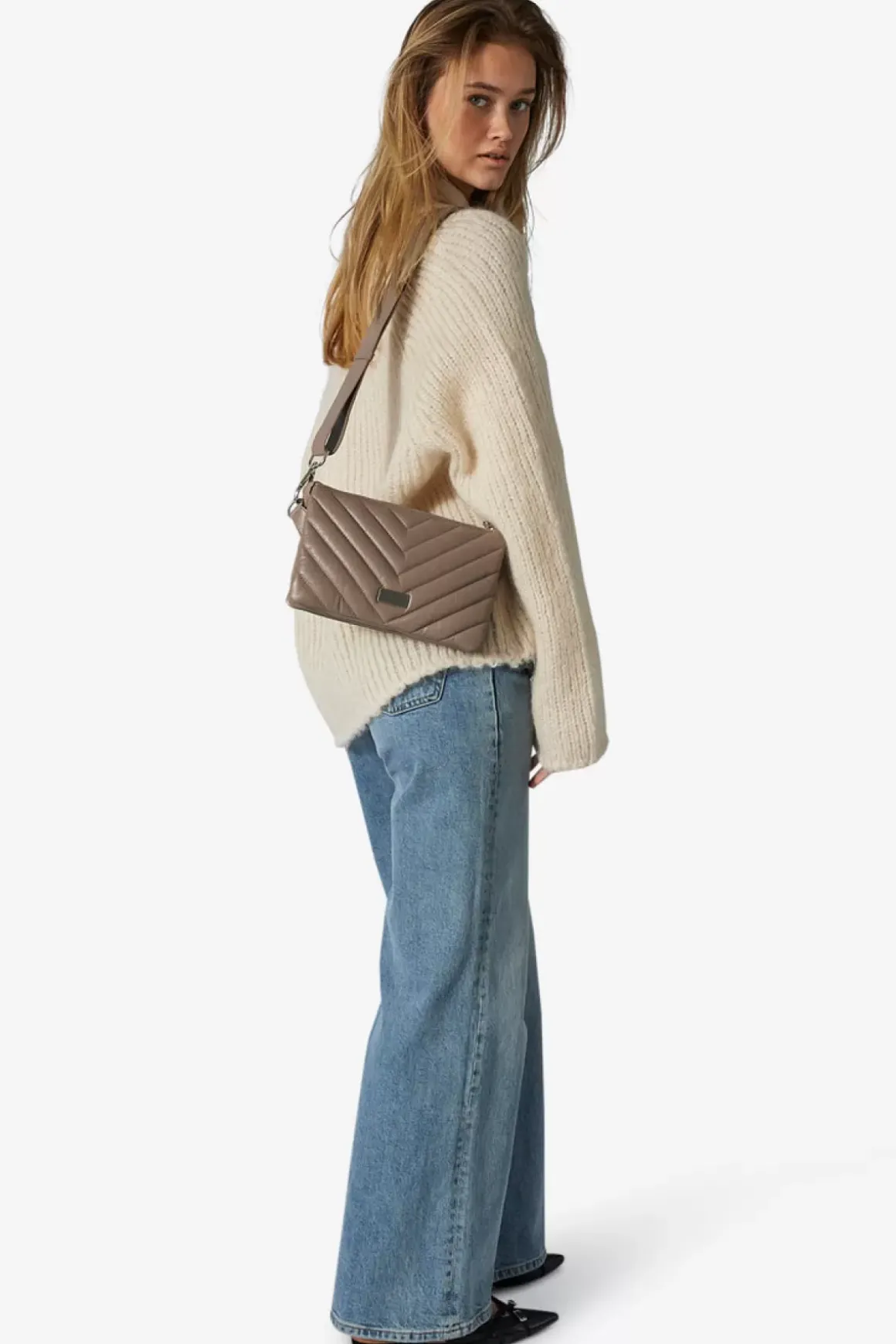 Amalfi Shoulder Bag Vicktoria Taupe