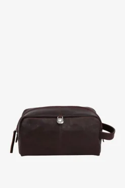 Catania Wash Bag Harry Dark Brown