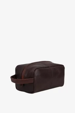 Catania Wash Bag Harry Dark Brown