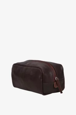 Catania Wash Bag Harry Dark Brown