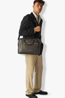 Prato Briefcase Axel Dark Brown