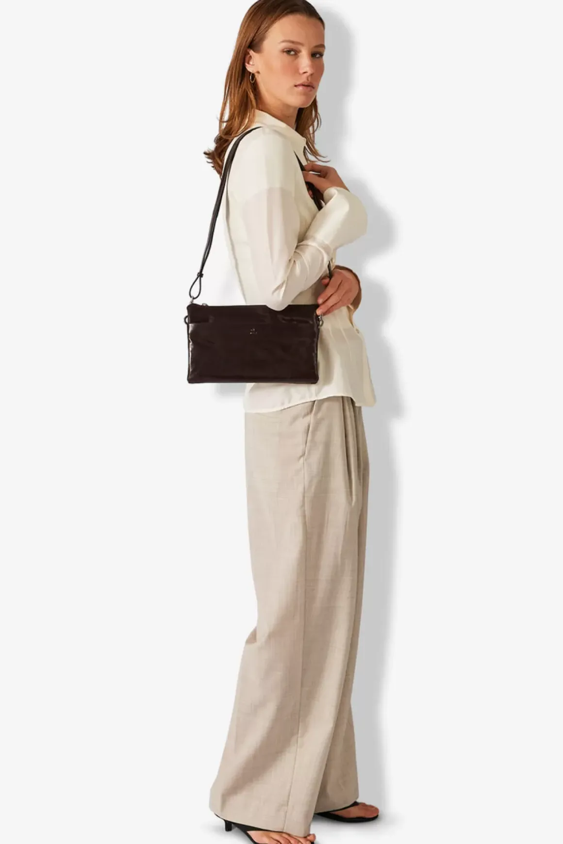 Salerno Combi Clutch Jasmina Dark Brown