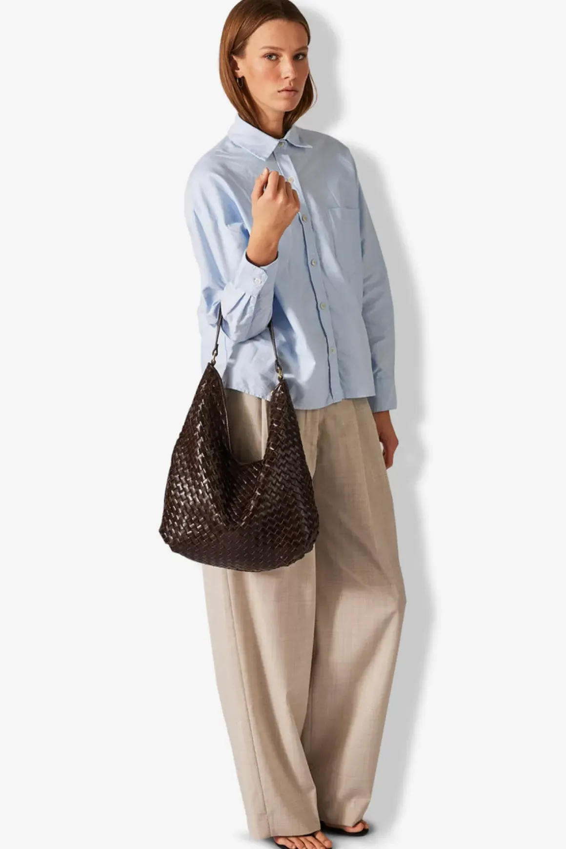 Salerno Shoulder Bag Mindy Dark Brown