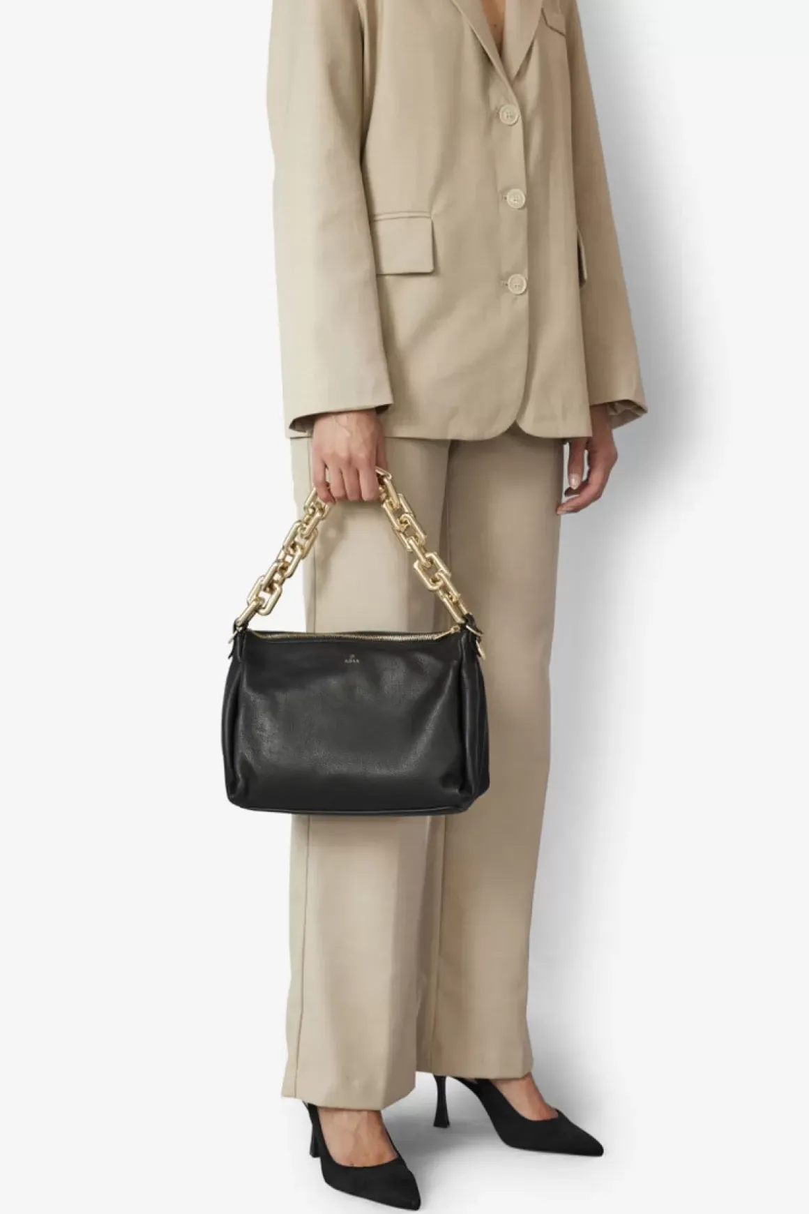 Sorano Shoulder Bag Lea Black